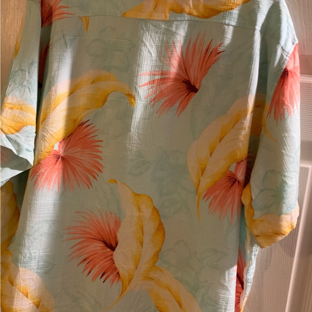 Caribbean Roundtree and Yorke mens tropical print shirt NWT size XL - Picture 3 of 5